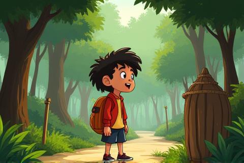 Example scene from a 2D animated short film