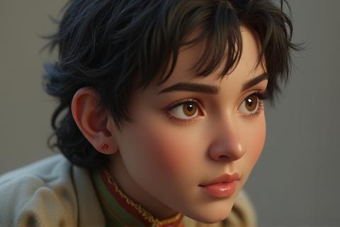 Example of realistic 3D character rendering