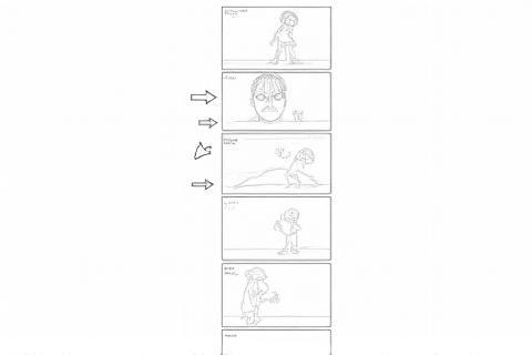 Panel examples from a detailed storyboard